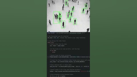 People Detection using OpenCV and Python