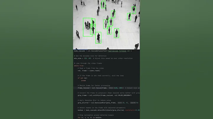 People Detection using OpenCV and Python