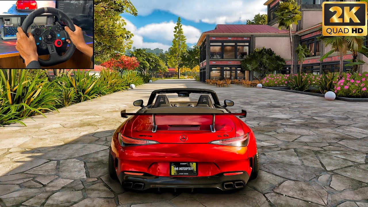 Mercedes AMG SL 63 roadster | Steering Wheel Gameplay Logitech g29 | The Crew Motorfest 