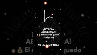 ♌ LEO ¡Rey de la abundancia! 💰 El dinero se queda contigo hoy #horoscopo  #amor #zodiaco #energia