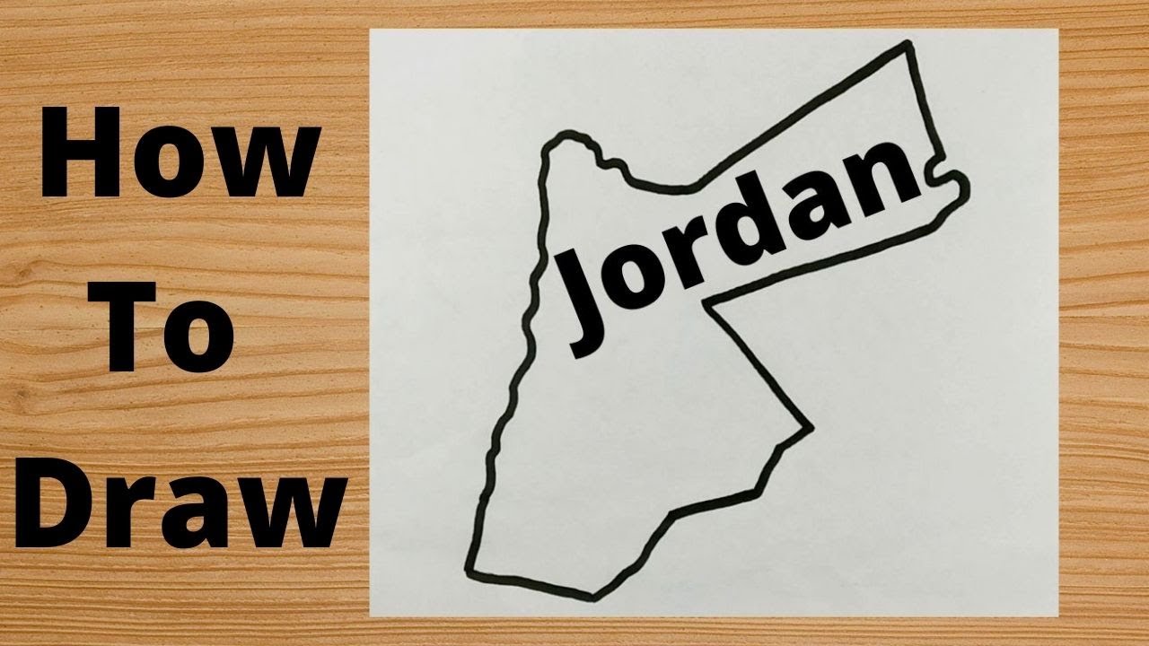 How To Draw Jordan Map - YouTube