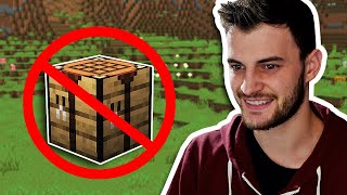 Minecraft Hardcore, But Crafting Tables Are Banned