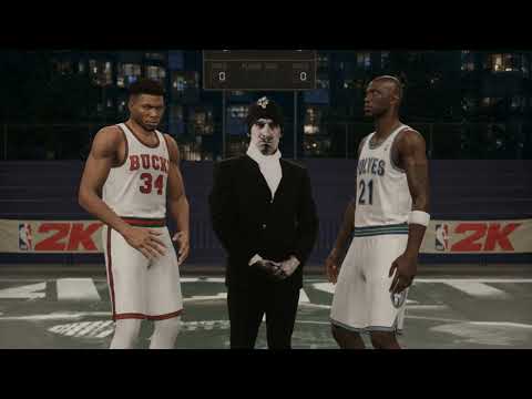 Giannis Antetokounmpo VS Kevin Garnett - Greek Freak VS Big Ticket - NBA 2K26 Blacktop 1v1 Sim