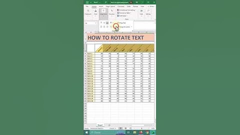 How to Rotate Text in Excel (Text Orientation) #excel #exceltips #excelshorts