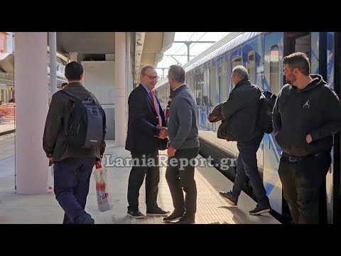 LamiaReport.gr: Ο Χρήστος Σταϊκούρας ταξίδεψε με τραίνο στο Λιανοκλάδι