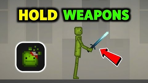 How To Grab Any Weapon in Melon Playground | Hold Guns
