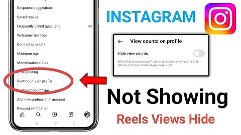 View counts on profile not showing instagram problem | how to hide reels video views on instagram