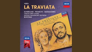 Video thumbnail of "Luciano Pavarotti - Verdi: La traviata / Act 1 - Libiamo ne'lieti calici"