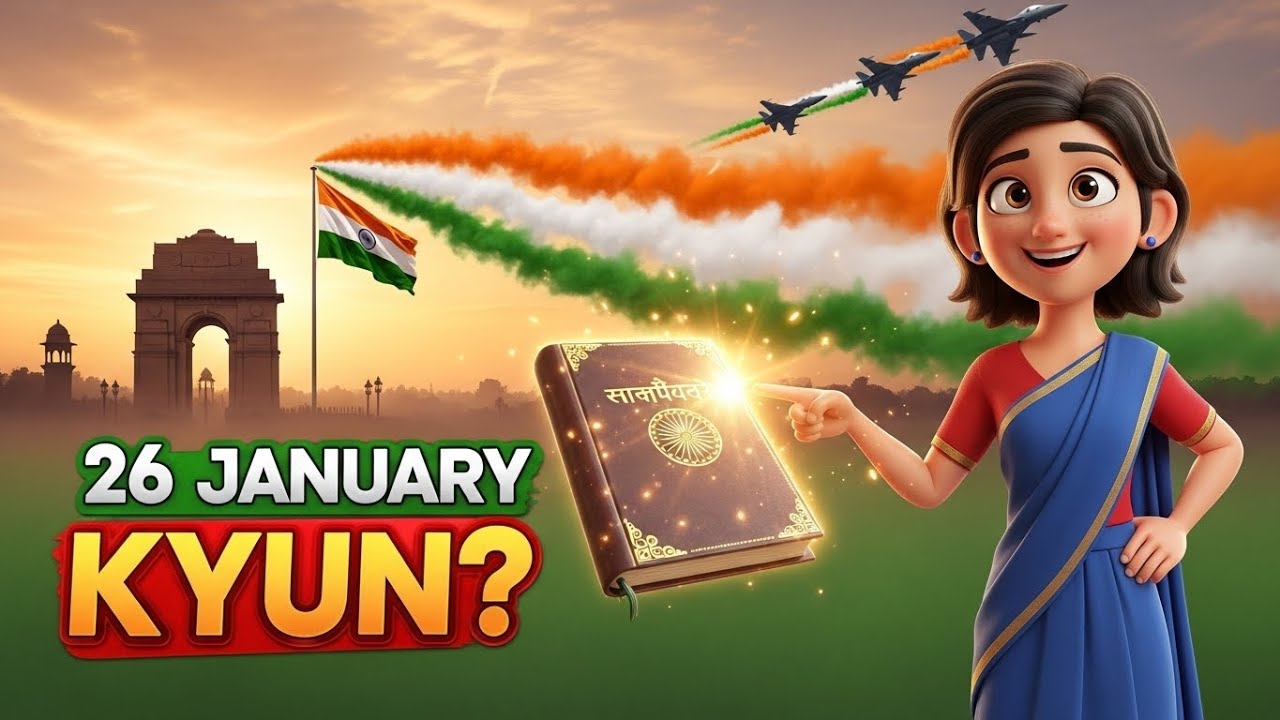 26th January Republic Day Explained | Bharat Republic Kaise Bana? | 3D Animation