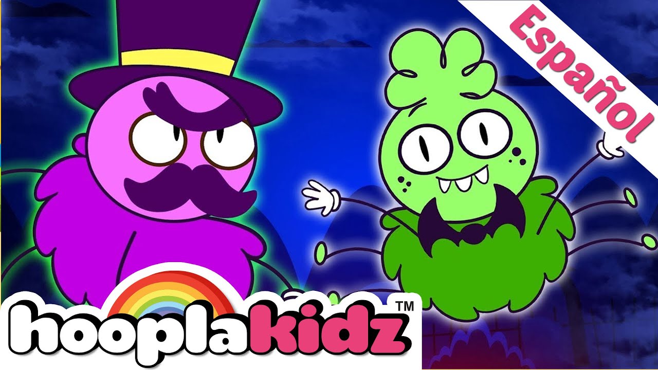 Cinco Arañitas Paseando - Canciones Infantiles Animadas | HooplaKidz en ...