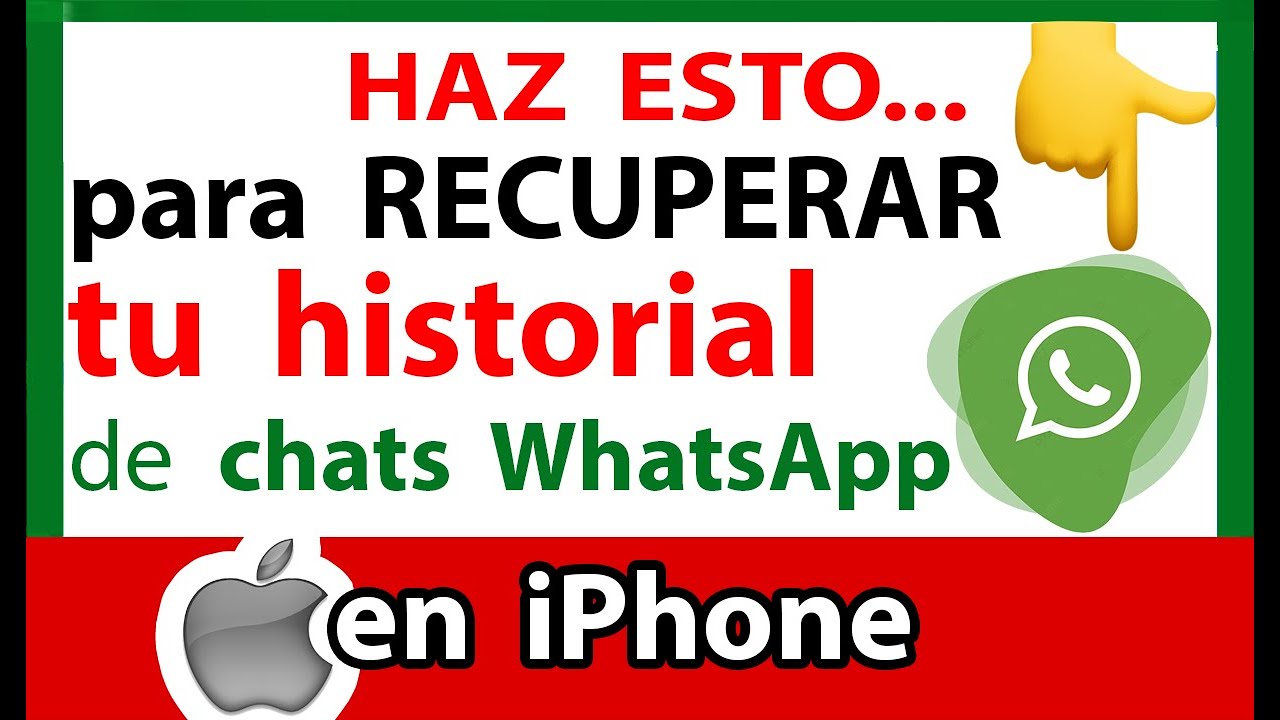 Cómo RECUPERAR mi historial de chats de WhatsApp iPhone YouTube Cómo RECUPERAR mi historial de chats de WhatsApp iPhone YouTube