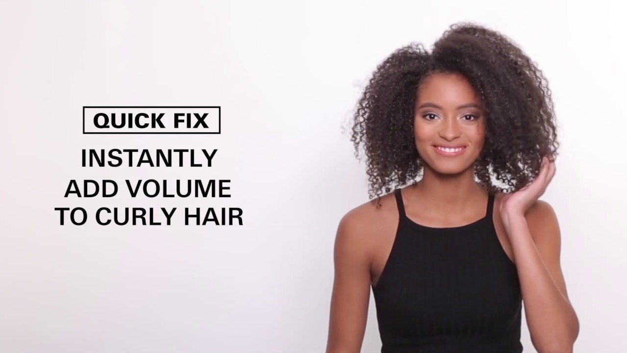 Quick Fix: Instantly Add Volume to Curly Hair - YouTube