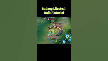Badang Lifesteal Build Tutorial (MLBB) #mobilelegends #mlbb #tutorial #badang #shorts