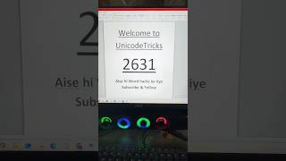 Unicode Hack ☱ | Type Symbol Using 2631 Code #unicodehack