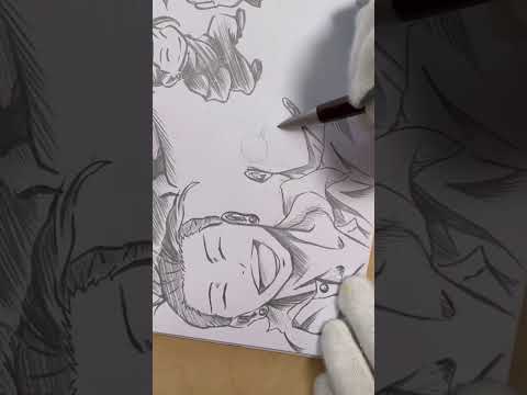 青春 呪術廻戦 五条悟 夏油傑描いてみた アナログ イラストメイキング Jujutsukaisen Gojosatoru Getosuguru Illustrationmaking