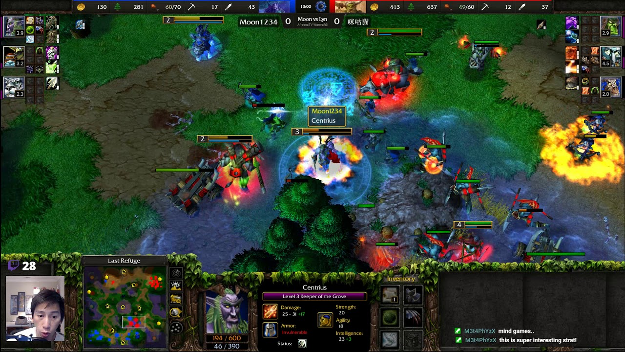 Moon (NE) vs Lyn (Orc) - WarCraft 3 - AfreecaTV League - WC2776