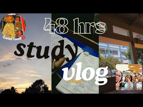 48hrs STUDY VLOG🥑-productive yet fun|movie w/ friends|studying, grinding, eating & slaying|NEET'25🌷