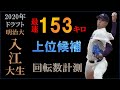 入江大生の球質分析＆投球フォーム【スロー撮影】