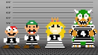 Team Mario Locked in Prison for 24 HOURS Challenge!