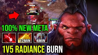 WTF 12Min Radiance Vanguard 1v5 Unlimited Burn Infinite Spinning Bloodstone Axe Dota 2