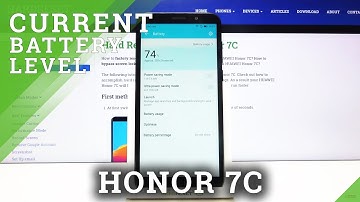 How to Show Battery Percentage in Honor 7C – Activate Battery Percentage