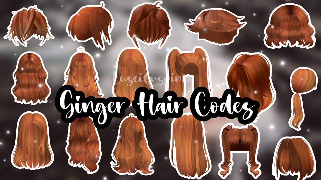 Hair Orange Codess in 2023  Ginger hair, Red hair roblox, Y2k hair