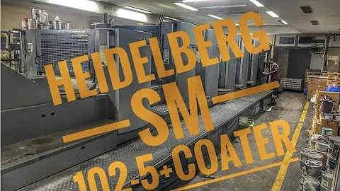 Heidelberg SM 102-5+ Coater Five Colour Offset Printing Press