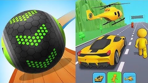 Rolling Balls 3D vs Shape Shifting Race / iOS Android mobile game / Satisfying / iOS / Android / Fun