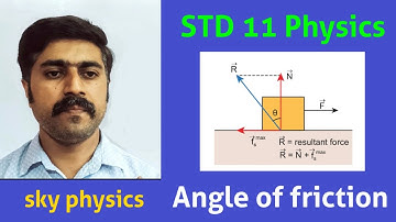 Angle of friction||Laws of motion||Unit 3||STD 11 Physics||sky physics||Tamil
