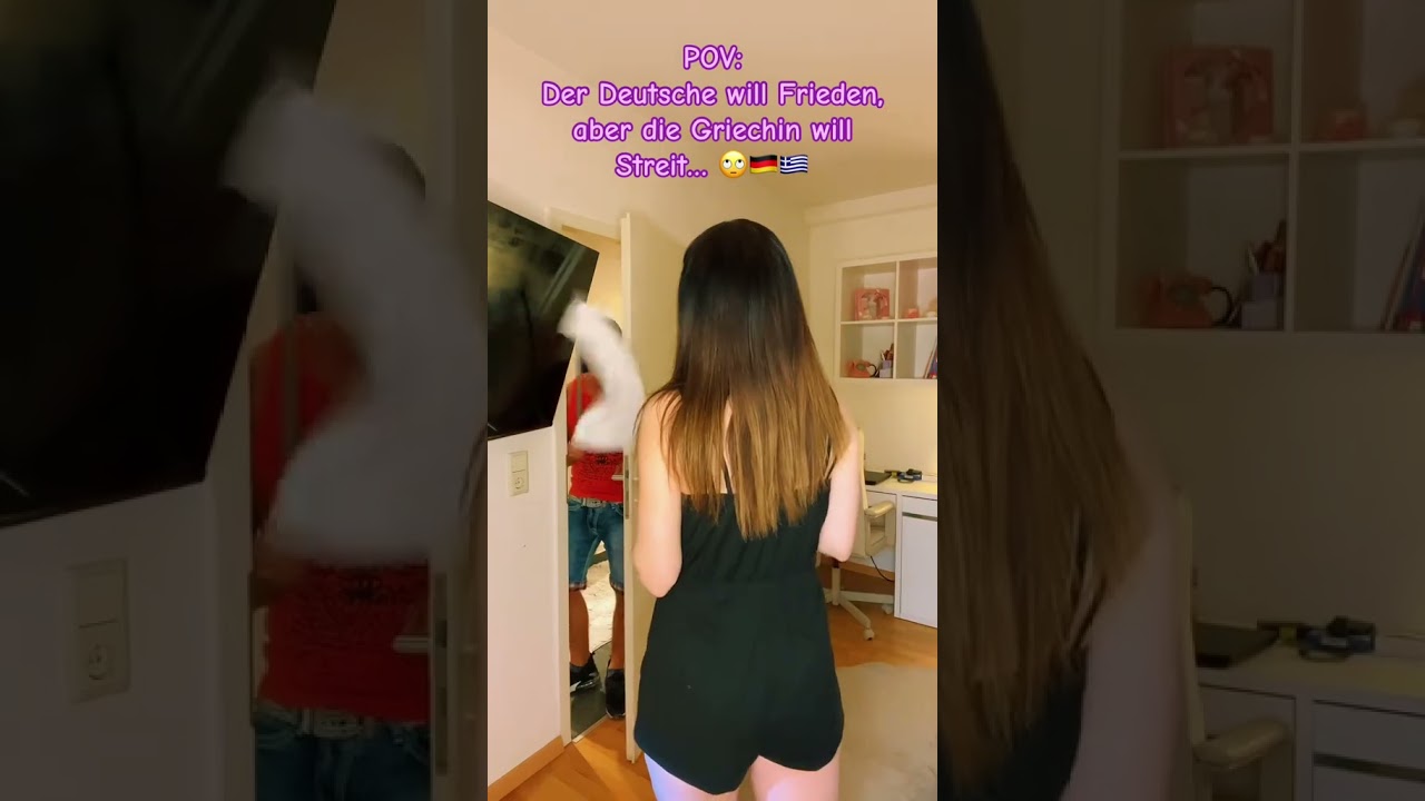 Griechin im Angriffsmodus⚔️ VS. Deutscher im Verteidigungsmodus🛡️🇬🇷🇩🇪😂 