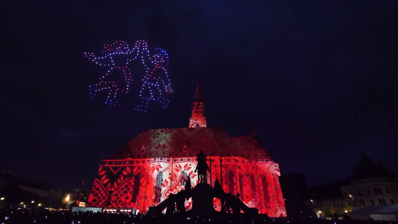 🎉 Zilele Clujului 2024 | Spectacol EVSKY cu 250 de Drone 🎉