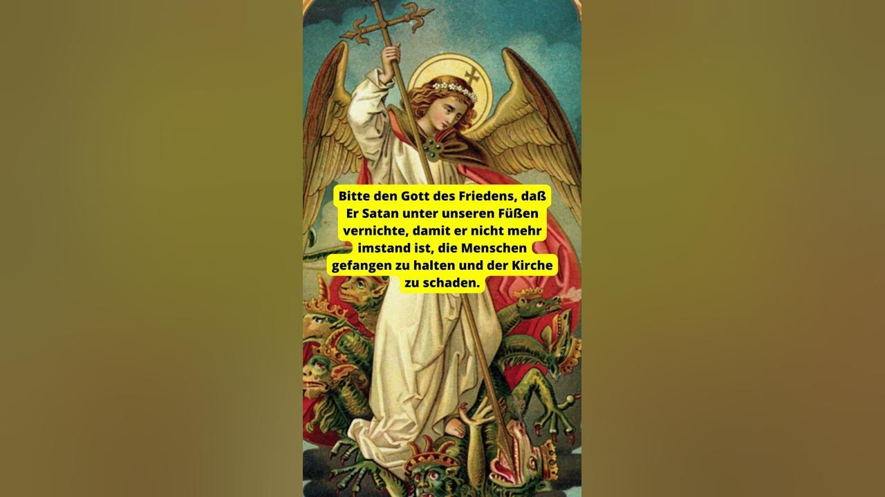Gebet zum heiligen Erzengel Michael YouTube