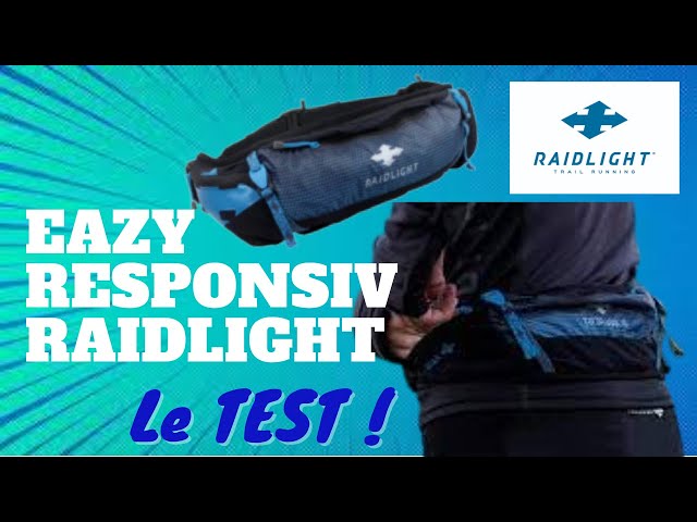 Ceinture Trail RaidLight 2x300ml - Bidons Inclus, Grande Poche Zippée, Porte-bâtons, Taille Unique Ajustable, Pour Homme