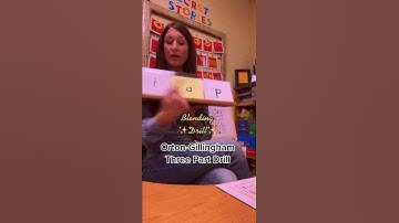 Orton-Gillingham Three Part Drill