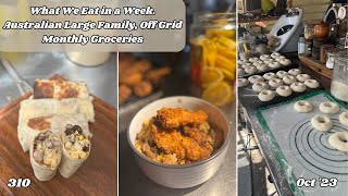 What we eat in a week - October 2023 - Large Family, monthly grocery shop | Off Grid Australia 311