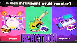 RESULTS REACTION: Drums VS Guitar VS Keyboard (Splatfest #14)