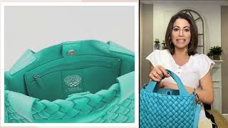 Vince Camuto Puffy Weave Leather Tote - Miki on QVC