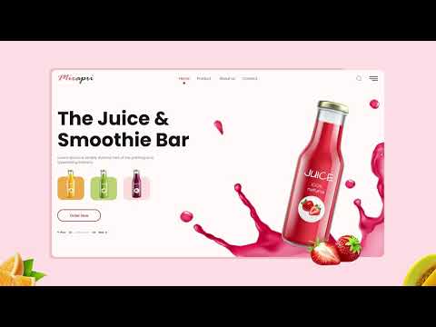 Indylogix Portfolio: Fresh Juices Landing Page Design and Development