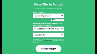 IFTTT - Send file from FTP anywhere