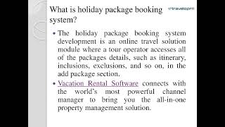 Holiday Package Booking System