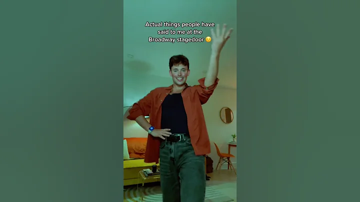 actual things said to me at a Broadway stagedoor 😅 #actor #pov #musical #broadway #theatre