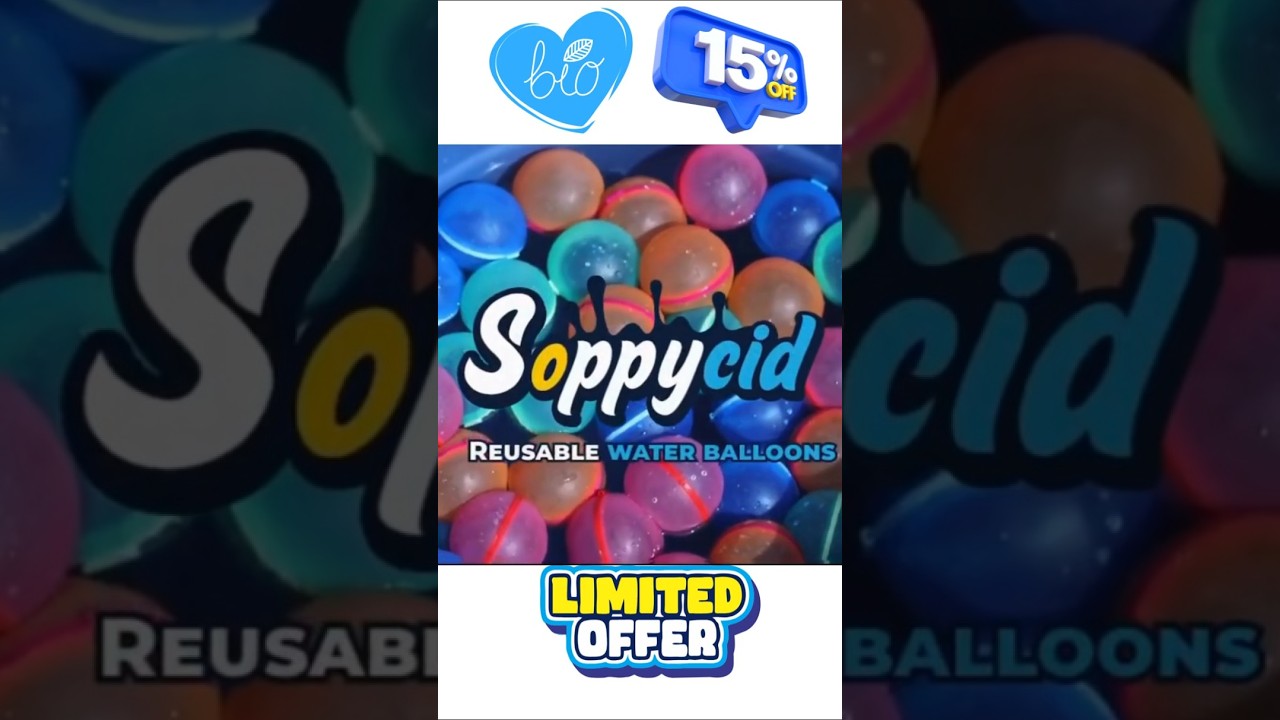 SOPPYCID 16Pcs Reusable Water Balloons for Kids, Pool Beach Water Toys for Boys and Girls, Summer