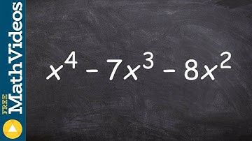 Factoring a trinomial raised to a higher power by factoring out GCF