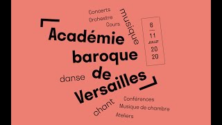 Académie baroque de Versailles 2020