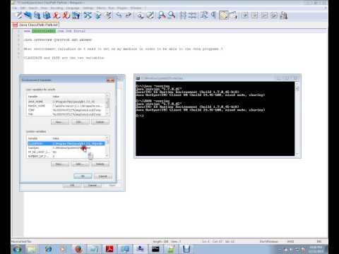 What environment variables do I need to set on my machine in order to be able to run Java programs