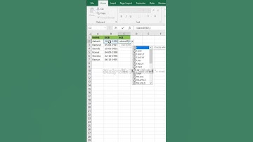 How to calculate age from date of birth in Excel | Calculate age in years in excel #shorts #excel