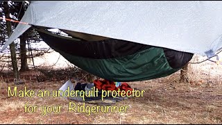 Warbonnet Ridgerunner DIY Underquilt Protector (Re-Edit) by Lakeeffected 131 views 10 months ago 8 minutes, 32 seconds