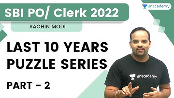 Last 10 Years | Puzzle Series | Part -2 | SBI PO/ Clerk 2022 | Sachin Modi Sir | The Bankers