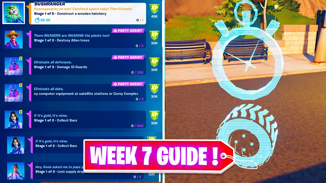 All Week 7 Epic Quests / Challenges Fortnite Chapter 2 Season 7 - YouTube