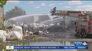 Little Rock crews working to clean up aftermath of recycle center fire